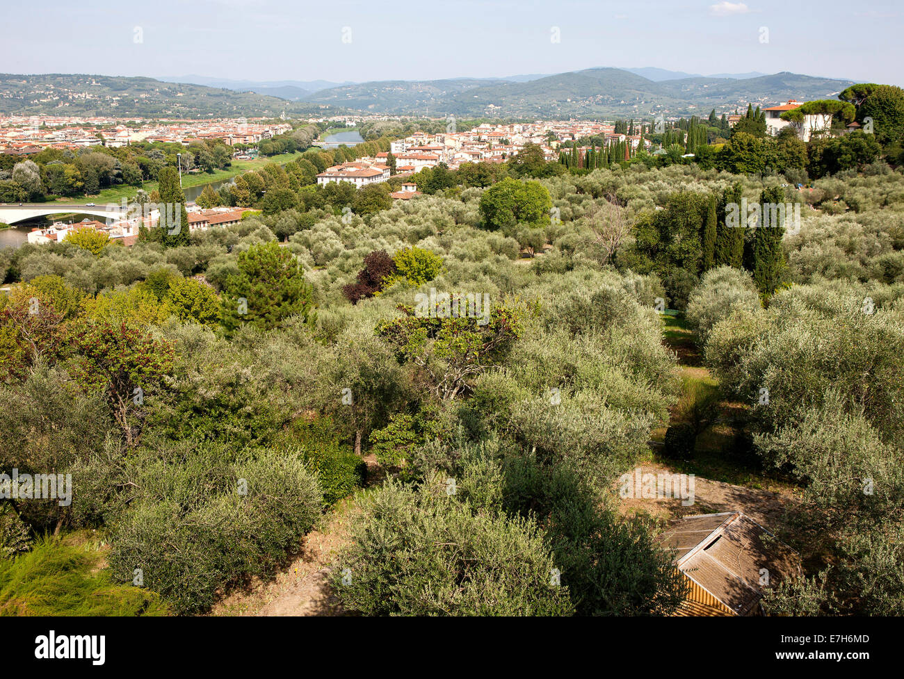 berühmte Wahrzeichen der Piazza Michelangelo Florenz Italien Stockfoto