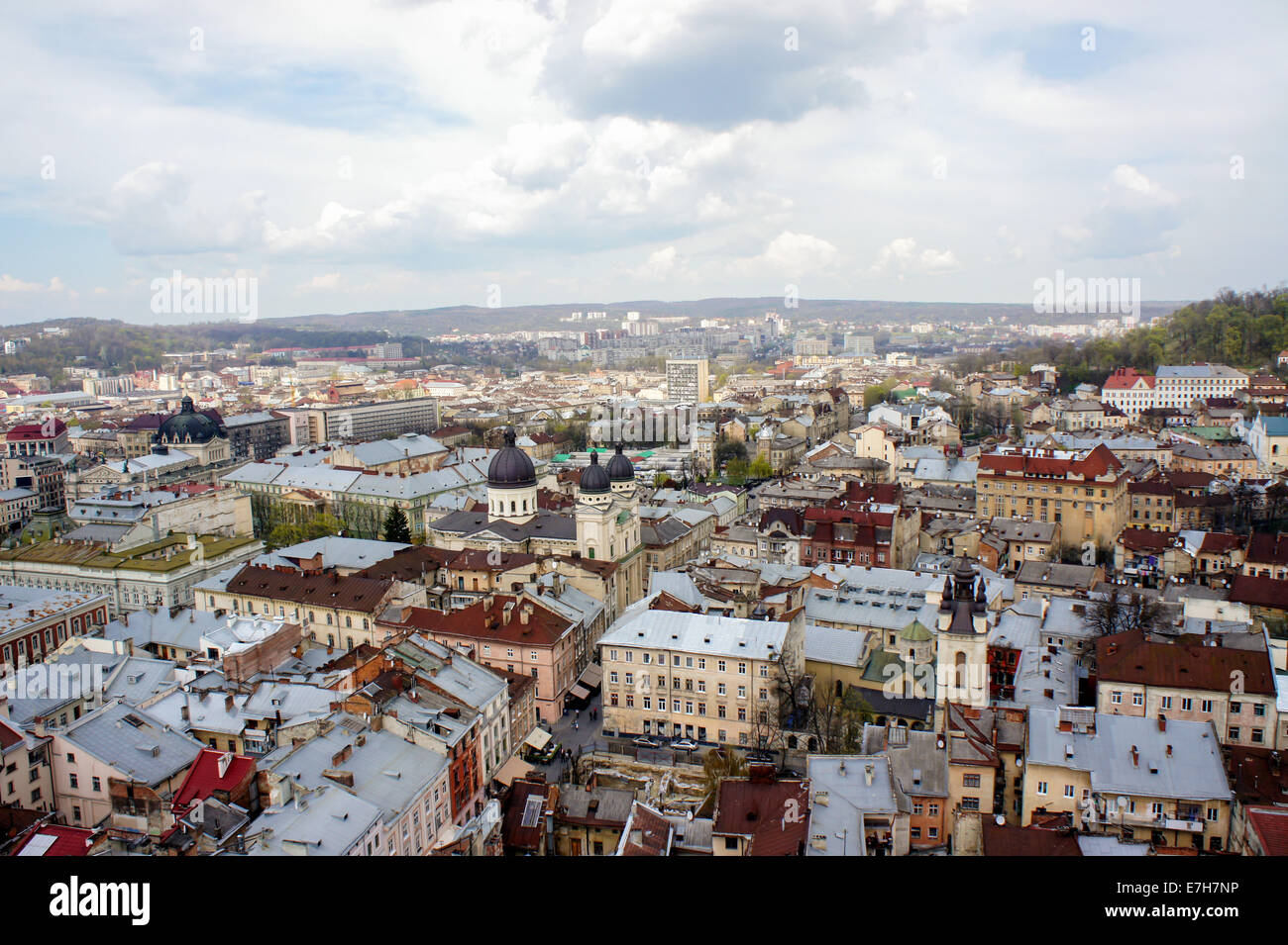 Stadtbild von Lemberg, Ukraine Stockfoto