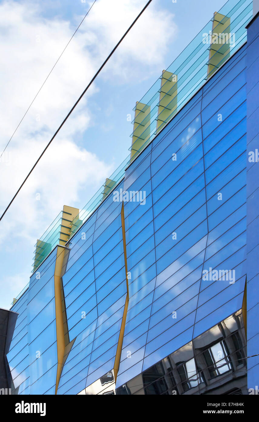 42 rue du Rhône in Genf, Schweiz. Architekt: Sheppard Robson, 2012. Stockfoto