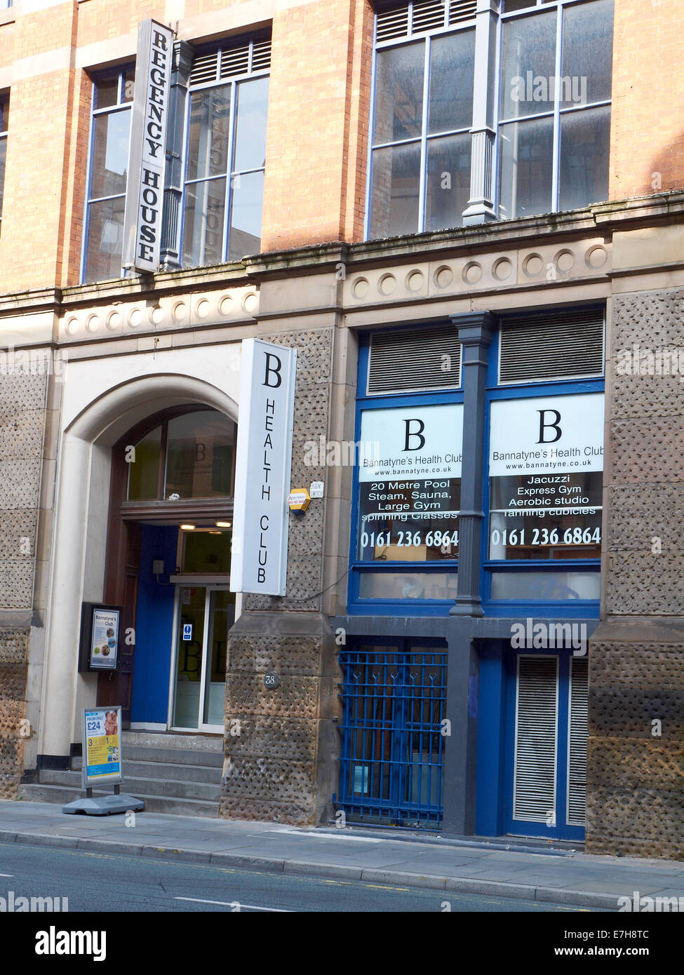 Bannatyne der Health Club im Whitworth Street in Manchester UK Stockfoto