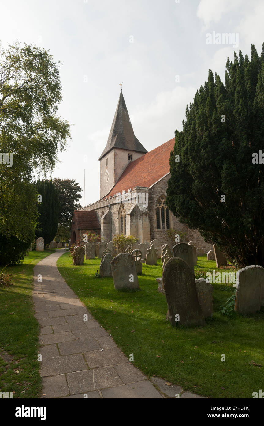 Kirche der Heiligen Dreifaltigkeit Bosham West Sussex Stockfoto