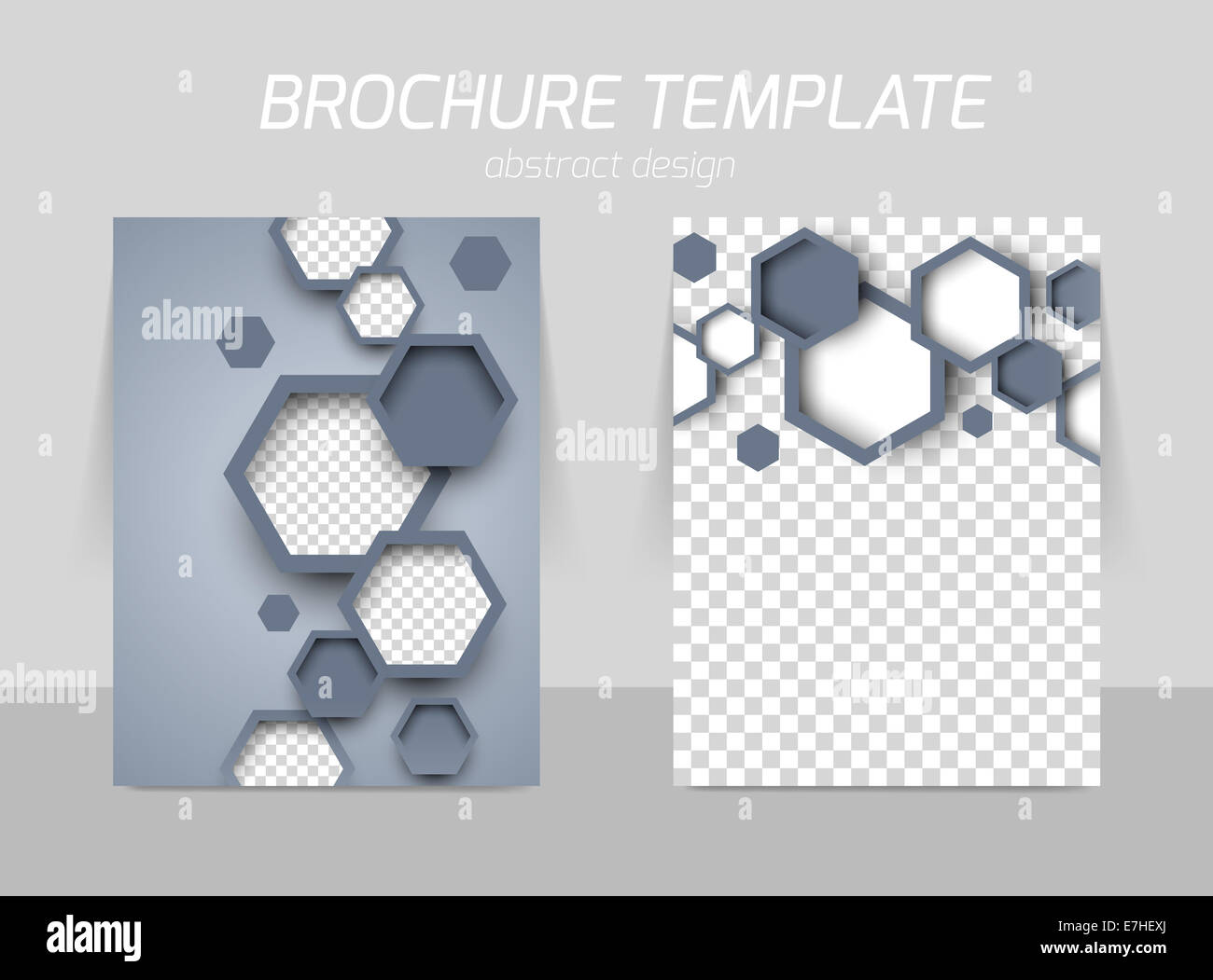 Flyer Rückseite und Vorderseite Template-design Stockfoto