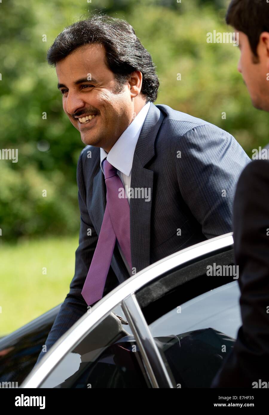 München, Deutschland. 18. Sep, 2014. Der Emir von Katar, Scheich Tamim