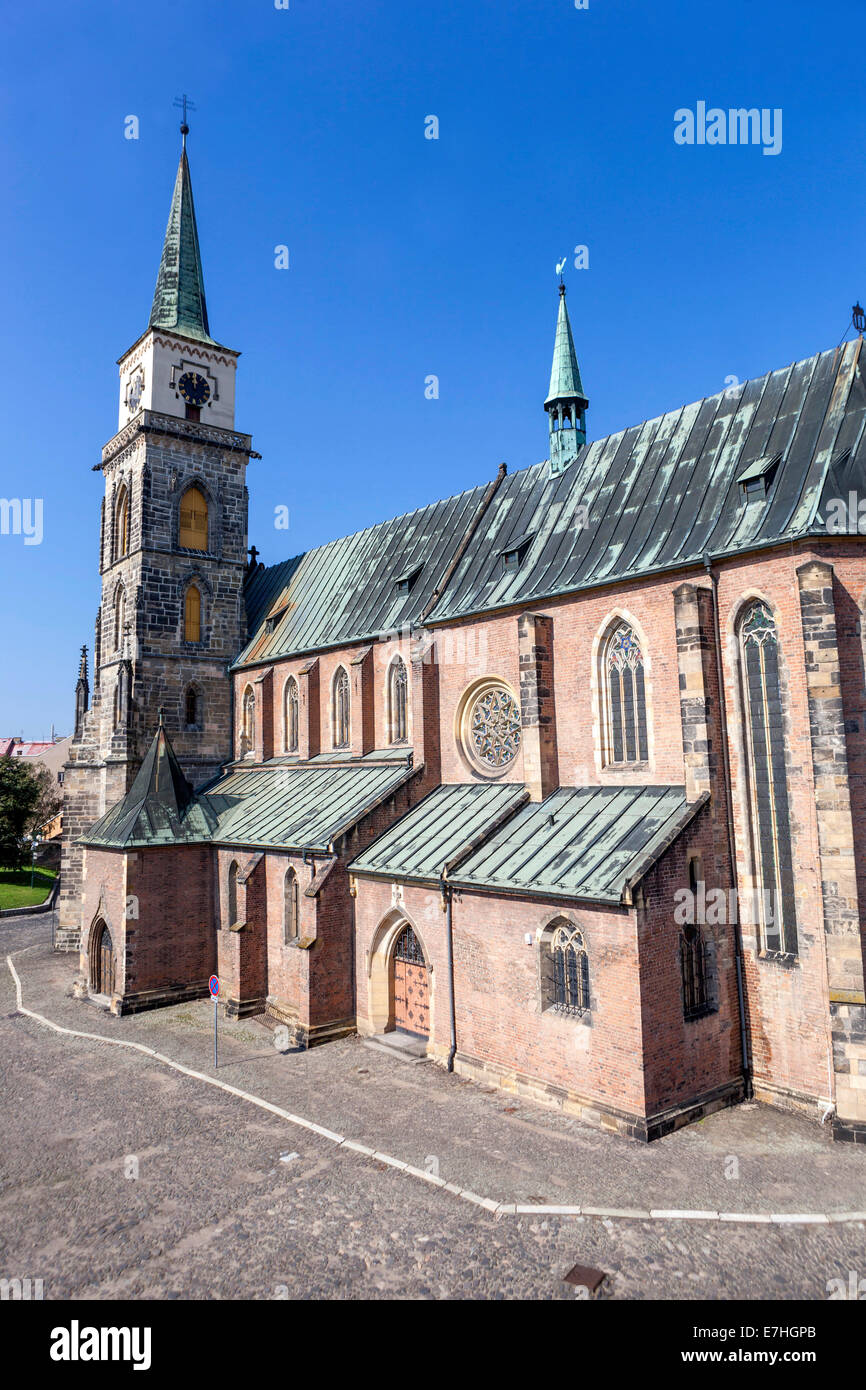 Kirche St. Giles in Nymburk, Mittelböhmen, Tschechien Stockfoto
