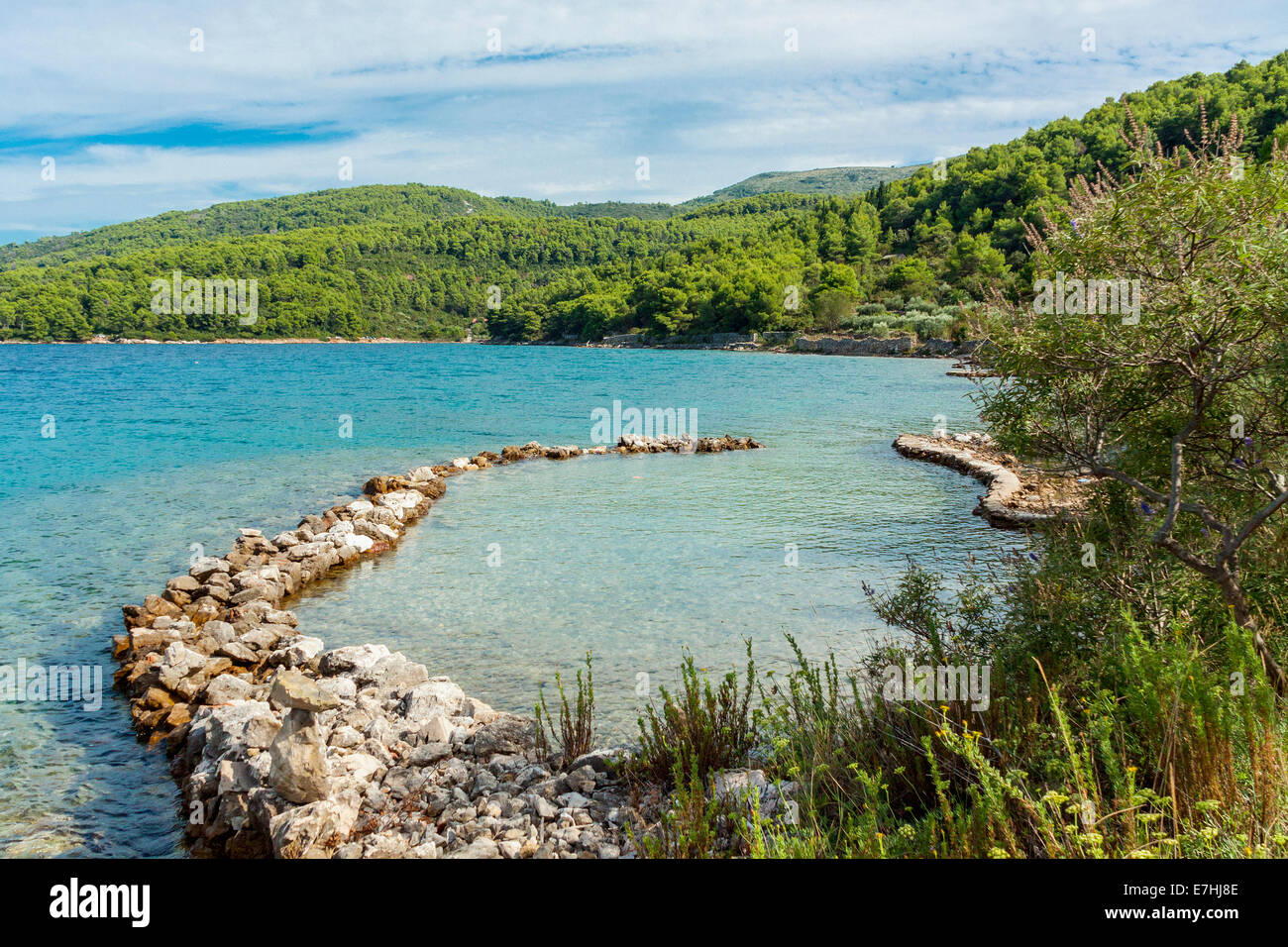 Stari Grad Bay, Insel Hvar, Kroatien Stockfoto