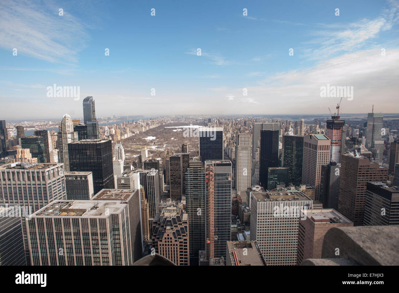 Skyline von NYC. Central Park. Stockfoto