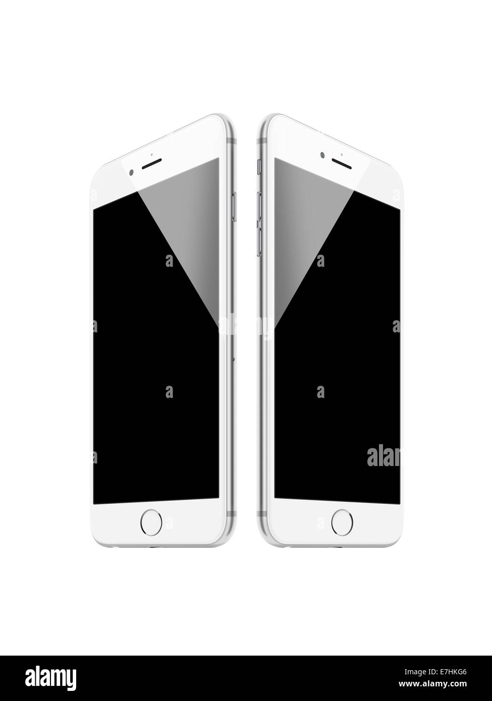 Digital erzeugte Bild des Handys, Iphone 6 (Silber). Stockfoto