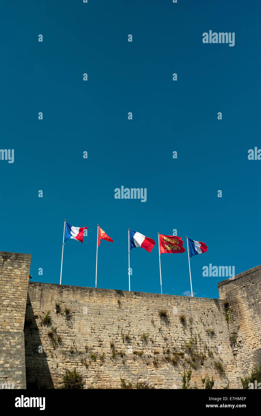 Chateau de Caen / Caen Schloss Stockfoto