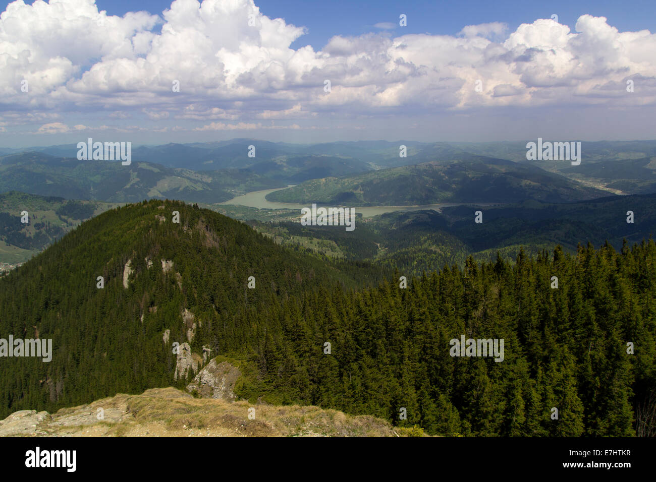 Landschaft in Ceahlau Berg, Rumänien Stockfoto