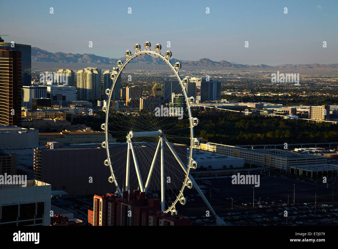 High Roller Riesenrad (520-Fuß / 158,5 m Durchmesser), Las Vegas, Nevada, USA Stockfoto