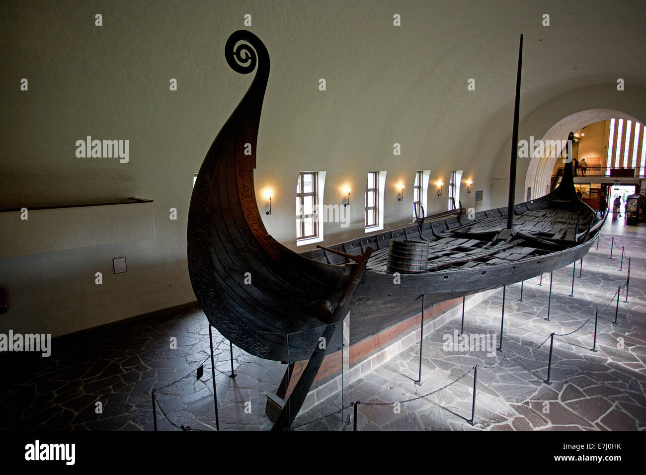 Das Wikingerschiff-Museum in Oslo, Norwegen. (Norwegisch: Vikingskipshuset På Bygdøy) Stockfoto