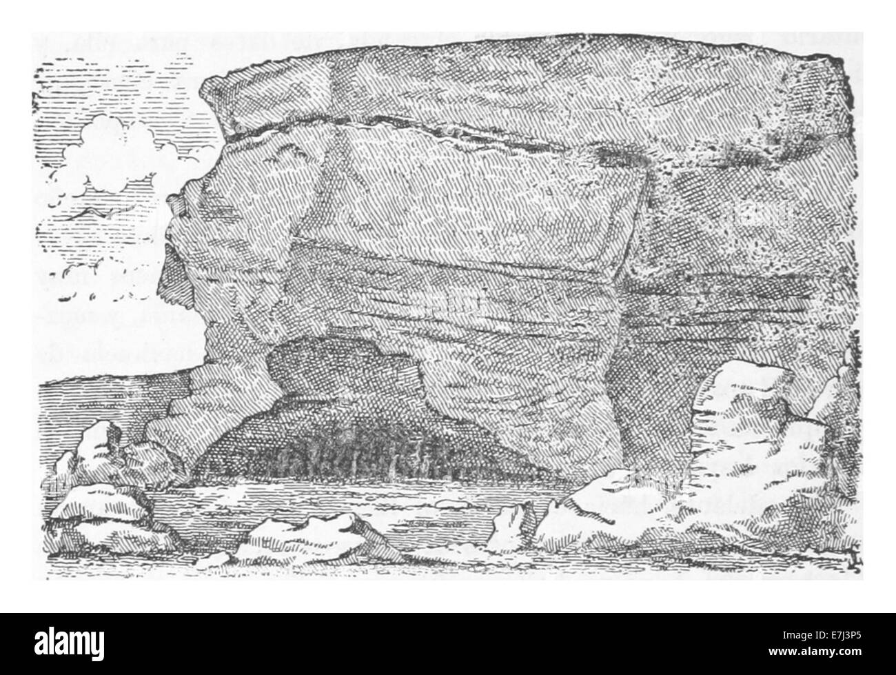 Moreno(1879) p376 VISITA DE LA CAVERNA DE LA MOMIA Stockfoto