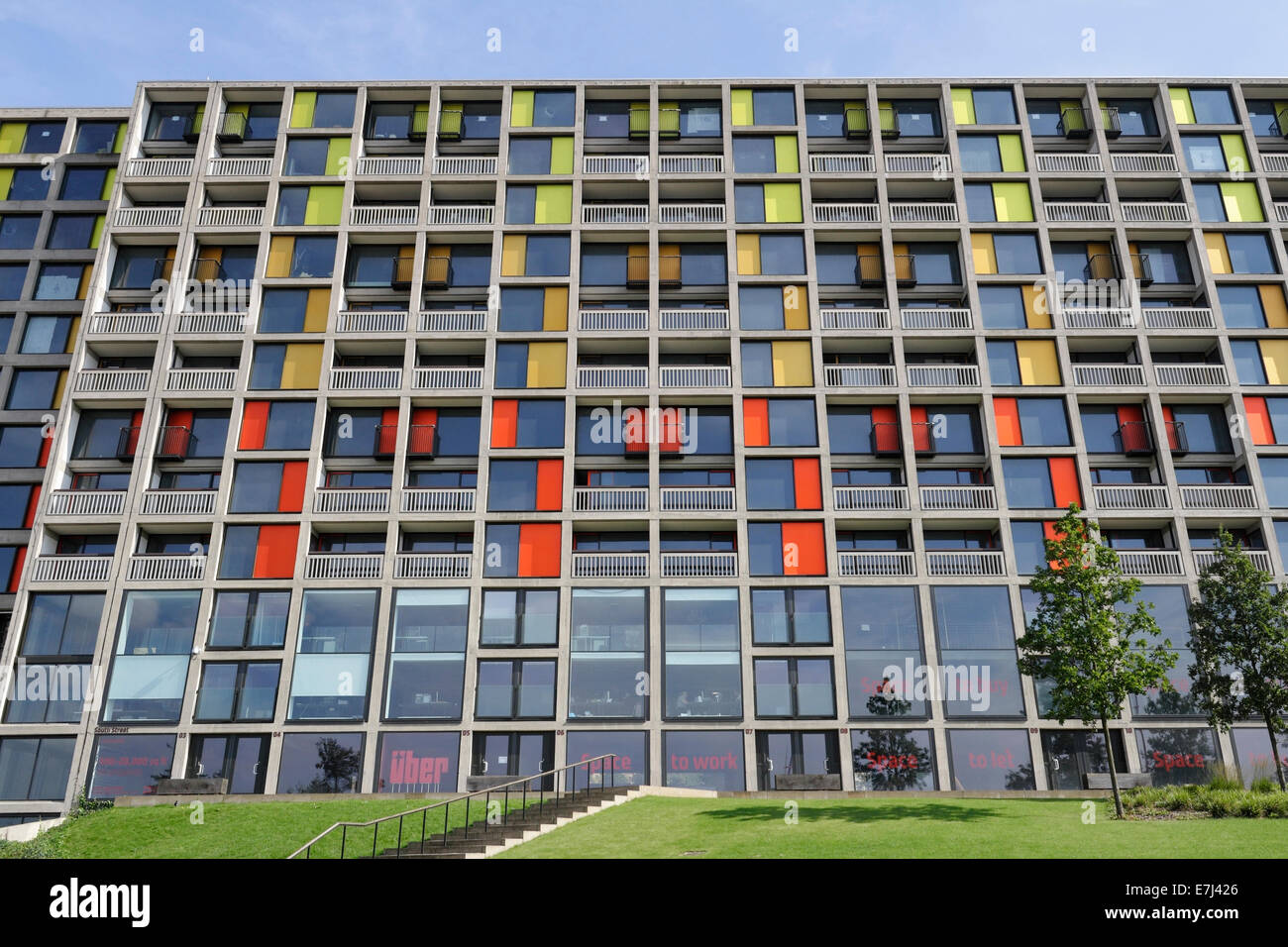 Renovierte Park Hill Wohnungen in Sheffield England, ikonisches Wohngebäude unter Denkmalschutz Stockfoto