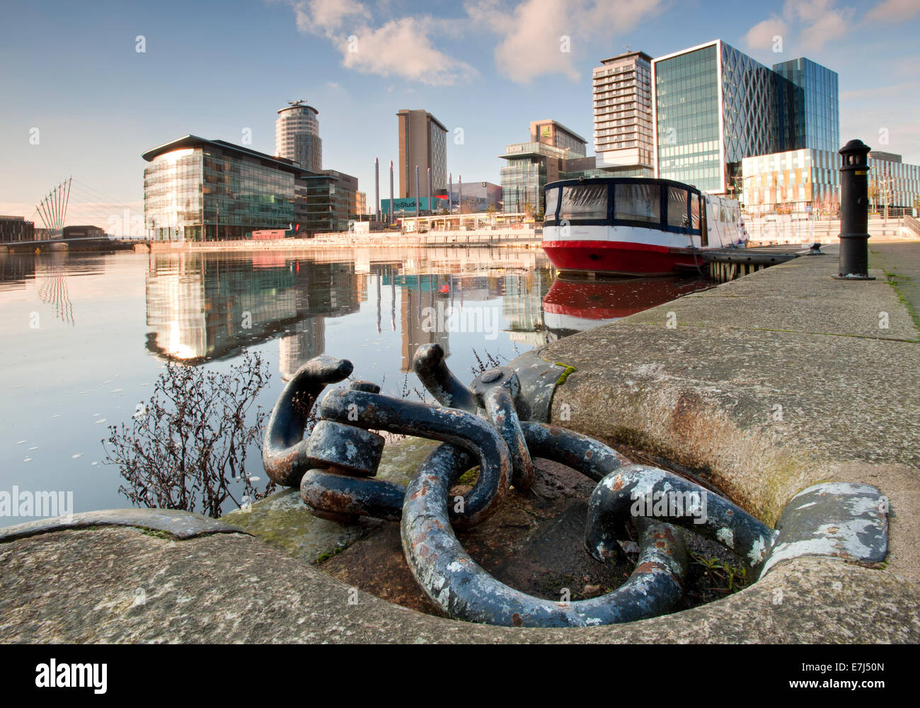MediaCityUK und den BBC-Studios, Salford Quays, größere Manchester, England, Vereinigtes Königreich Stockfoto