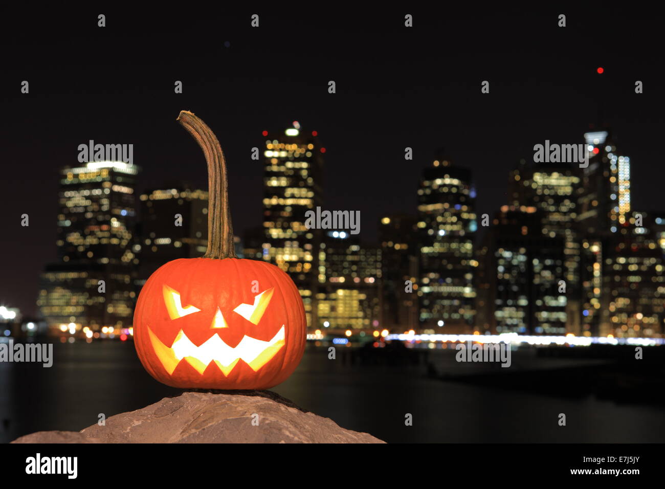 Scary Kürbis zu Halloween Stockfoto