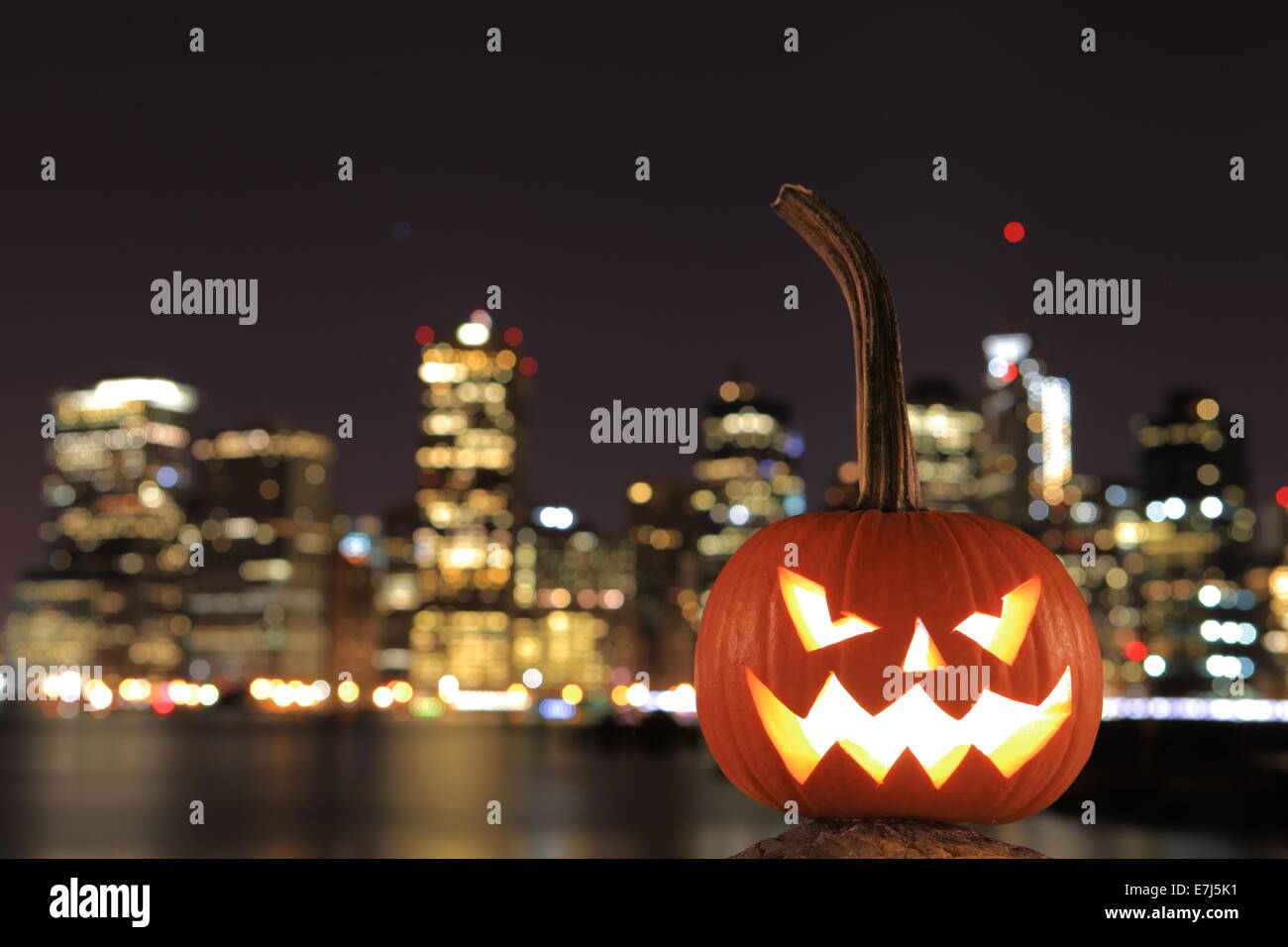 Scary Kürbis zu Halloween Stockfoto