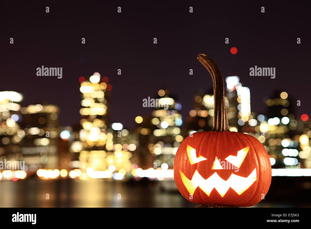 Scary Kürbis zu Halloween Stockfoto