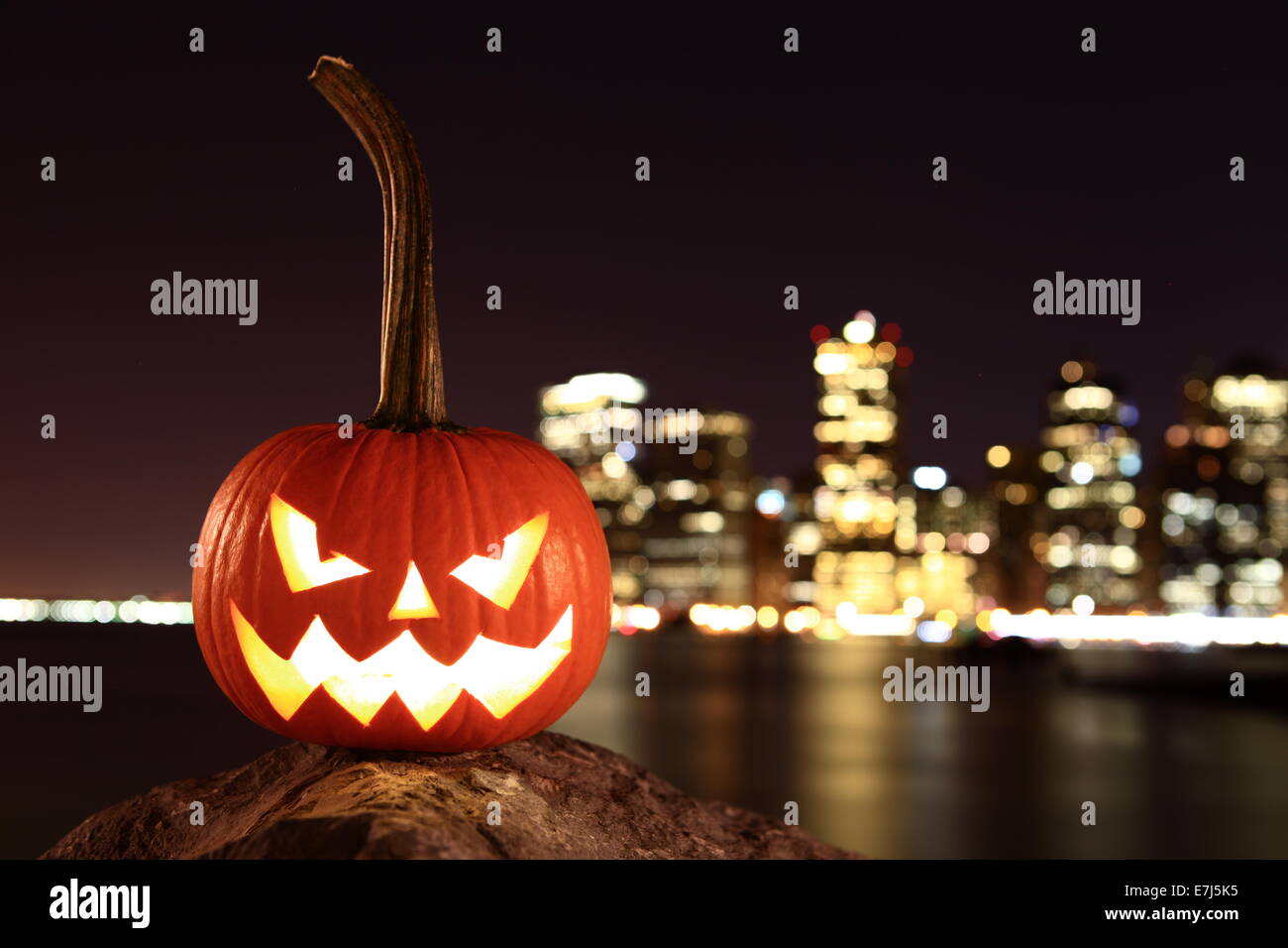 Scary Kürbis zu Halloween Stockfoto