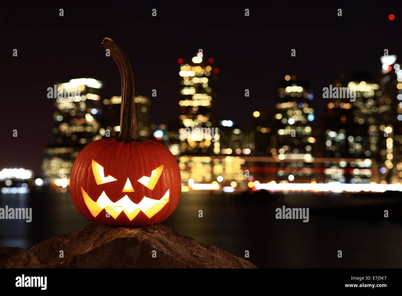 Scary Kürbis zu Halloween Stockfoto