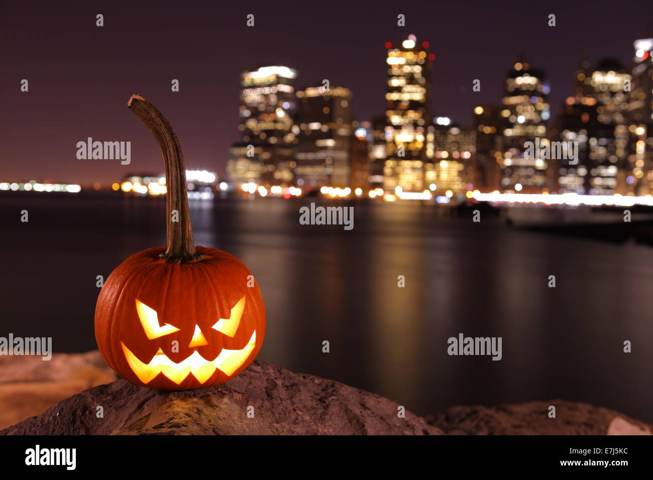 Scary Kürbis zu Halloween Stockfoto