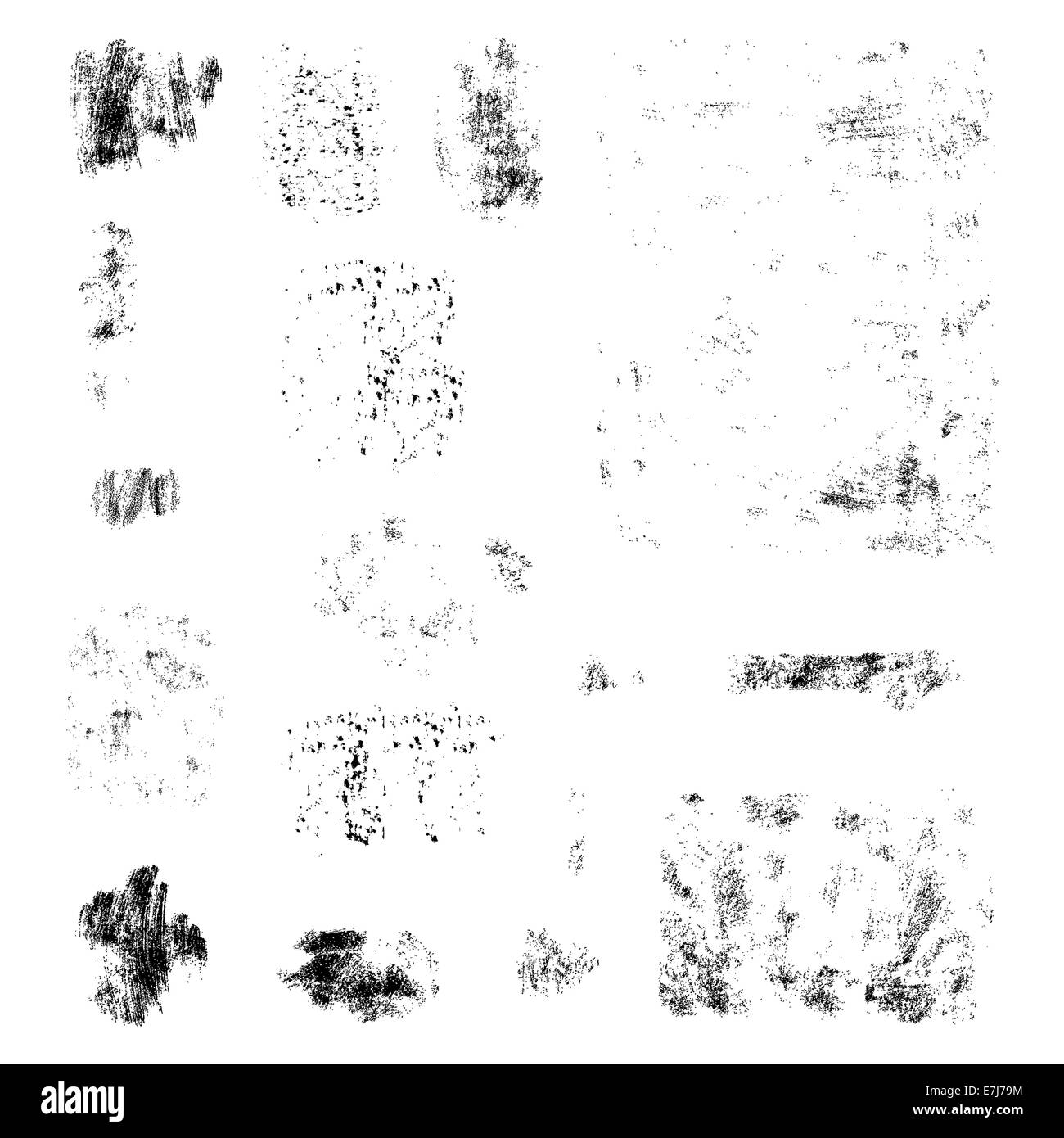 Tinte spritzt. Grunge-Design-Elemente-Sammlung. Stockfoto