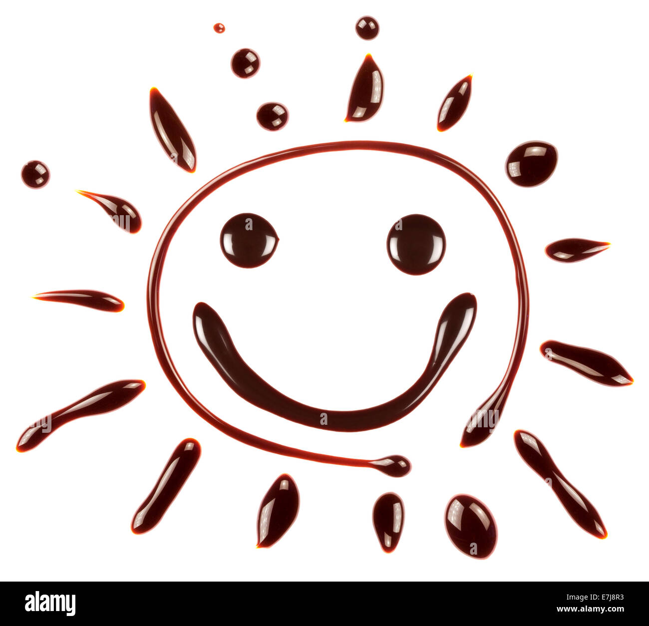 Lächeln Schokolade Sonne Stockfoto