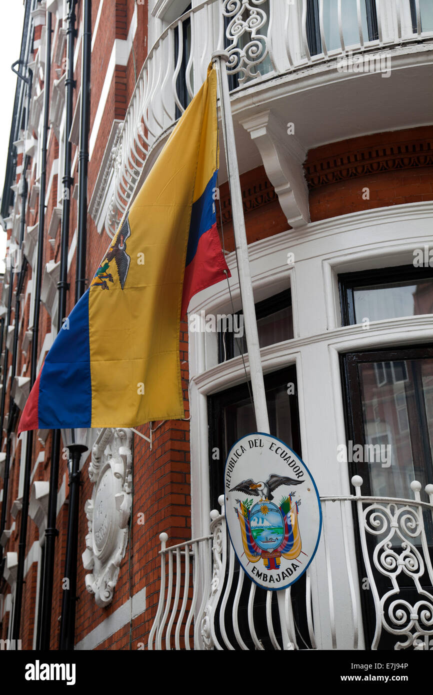Botschaft von Ecuador in London Knightsbridge - UK Stockfoto