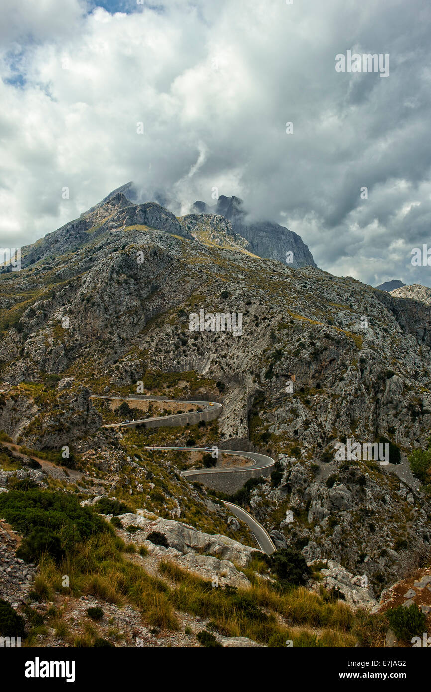 Serra de Tramuntana - Bergkette auf Mallorca, Balearen, Spanien Stockfoto