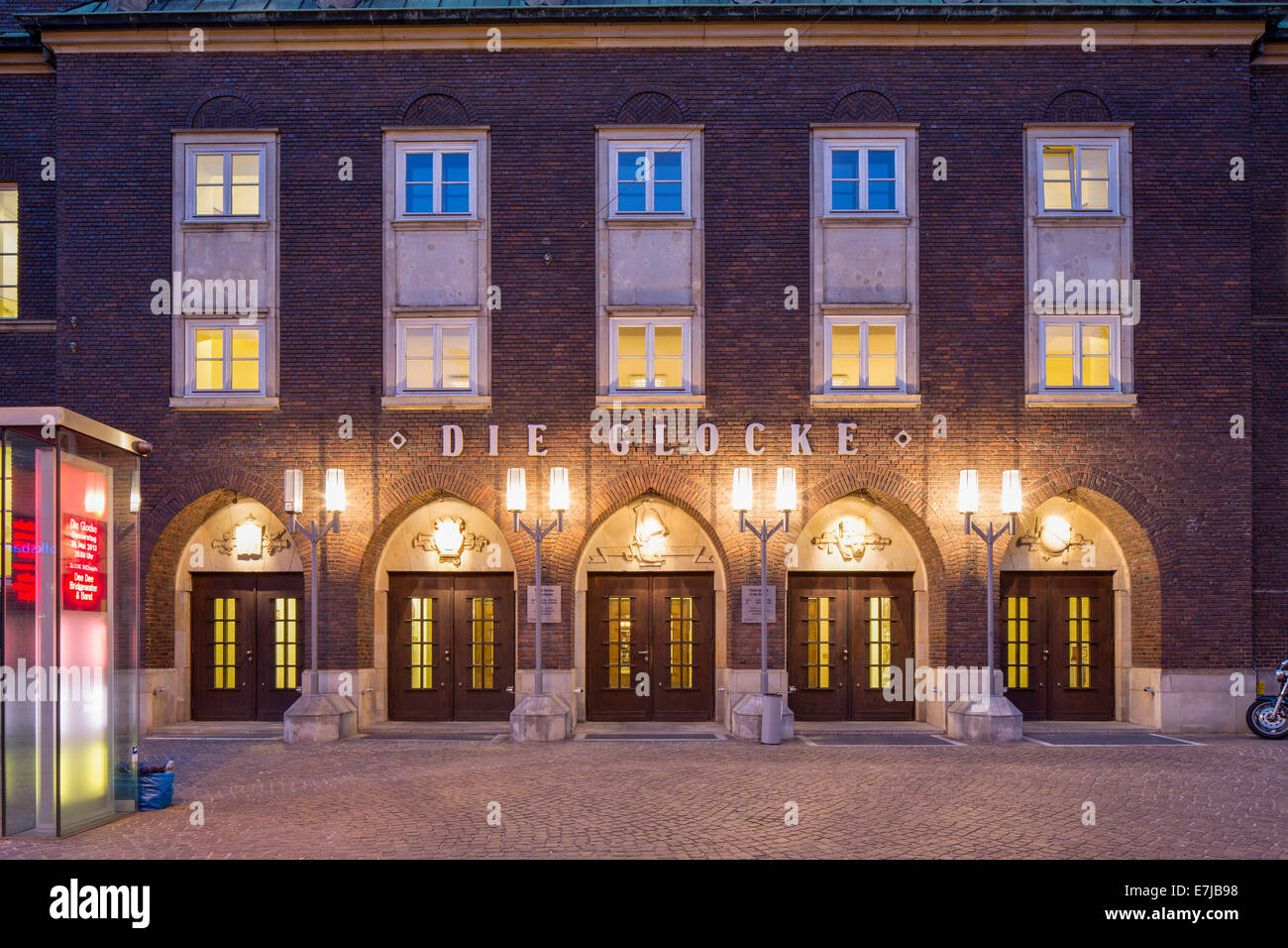 Sterben Sie Glocke Concert Hall, Backstein-Expressionismus, Bremen, Deutschland Stockfoto