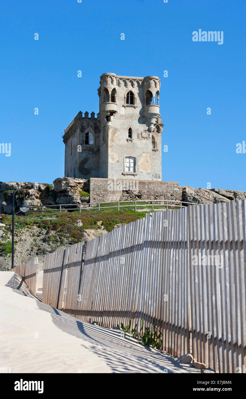 Castillo de Santa Catalina, Tarifa, Provinz von Cadiz, Andalusien, Spanien Stockfoto
