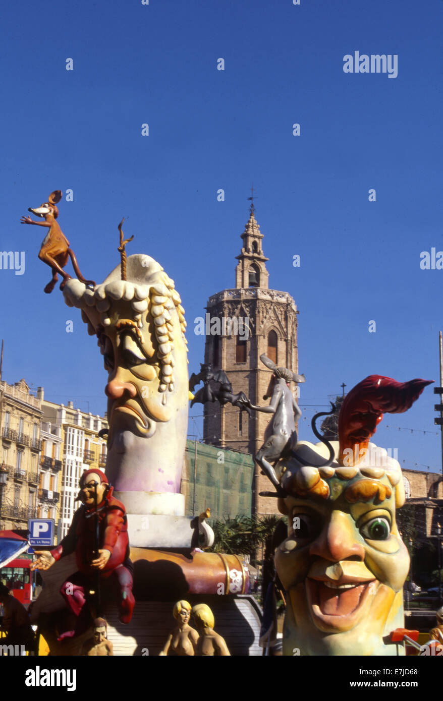 Fallas Feier, Valencia, Levante, Spanien Stockfoto