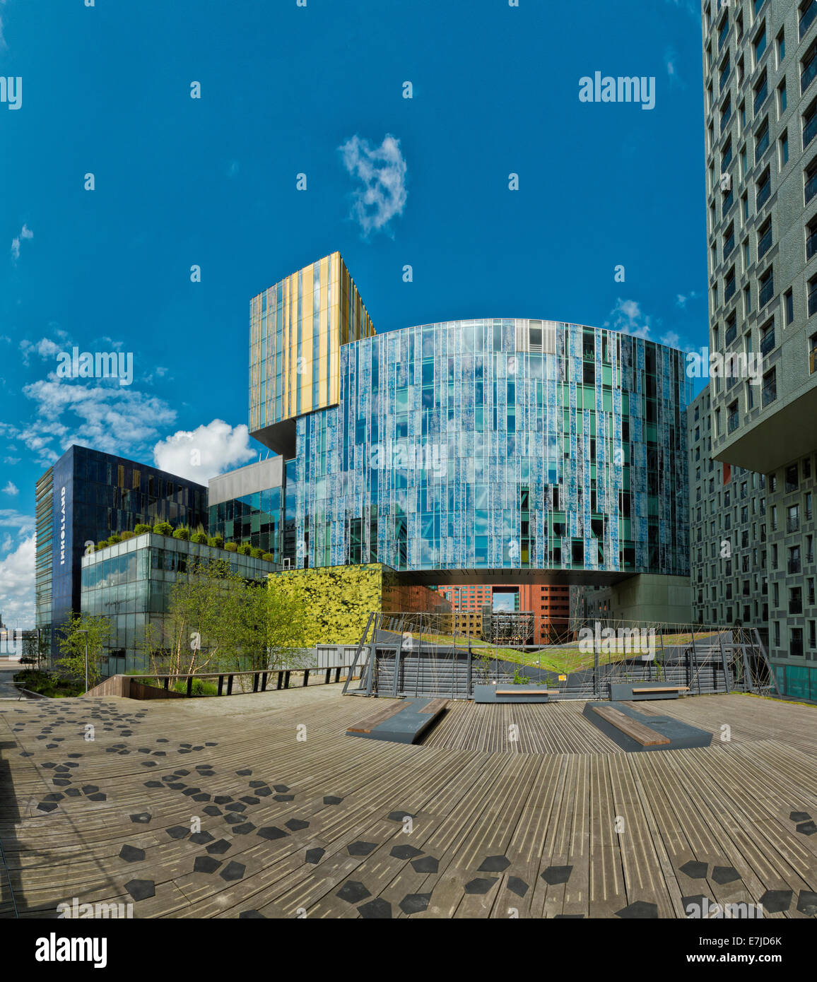 Holland, Europa, Koog Aan de Zaan, Rotterdam, Zuid-Holland, Niederlande, Stadt, Dorf, Sommer, Modern, Architektur Stockfoto