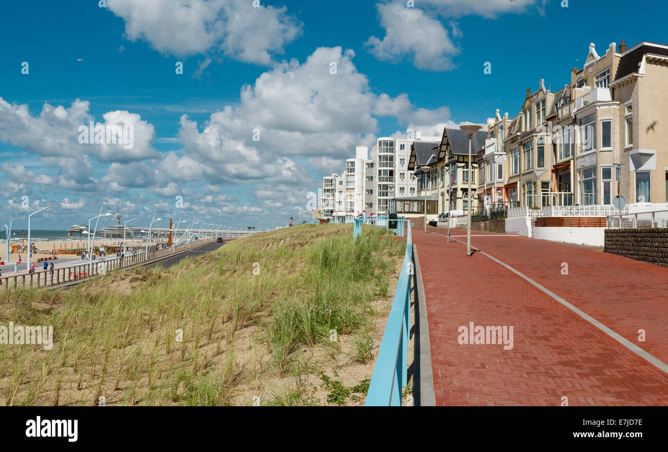 Holland, Europa, Koog Aan de Zaan, Scheveningen, Zuid-Holland, Niederlande, Stadt, Dorf, Sommer, Strand, Meer, Strand Häuser Stockfoto