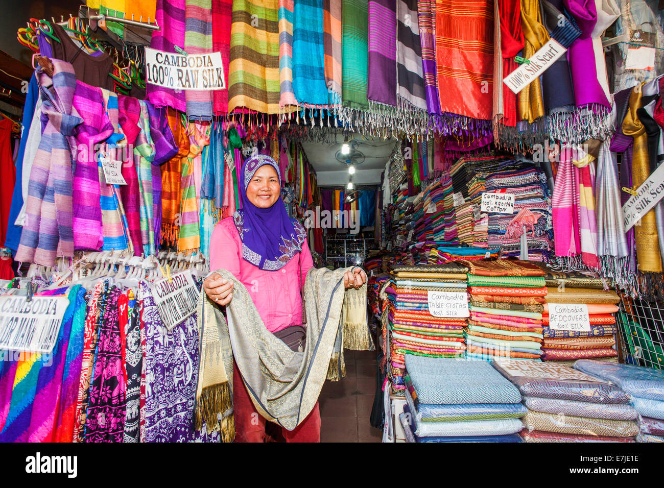 Asien, Kambodscha, Siem Reap, Altmarkt, Markt, Märkte, Shop, Shops ...