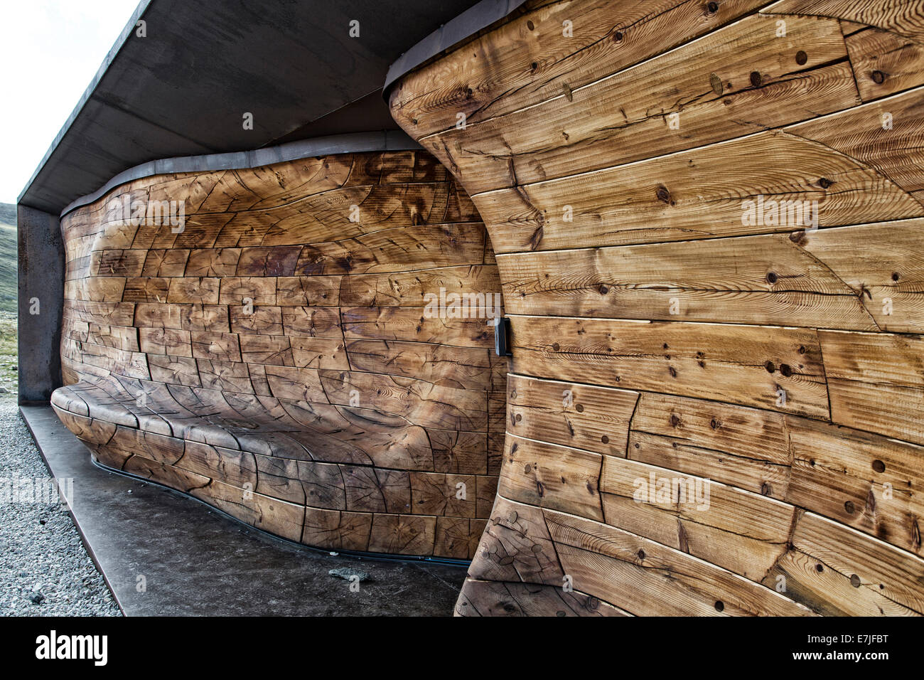 Architektur, Dovrefjell, Fjell, Highland, Holzhaus, Hütte, Nationalpark, Norwegen, Europa, norwegische wilde Rentiere Zentrum Pavi Stockfoto