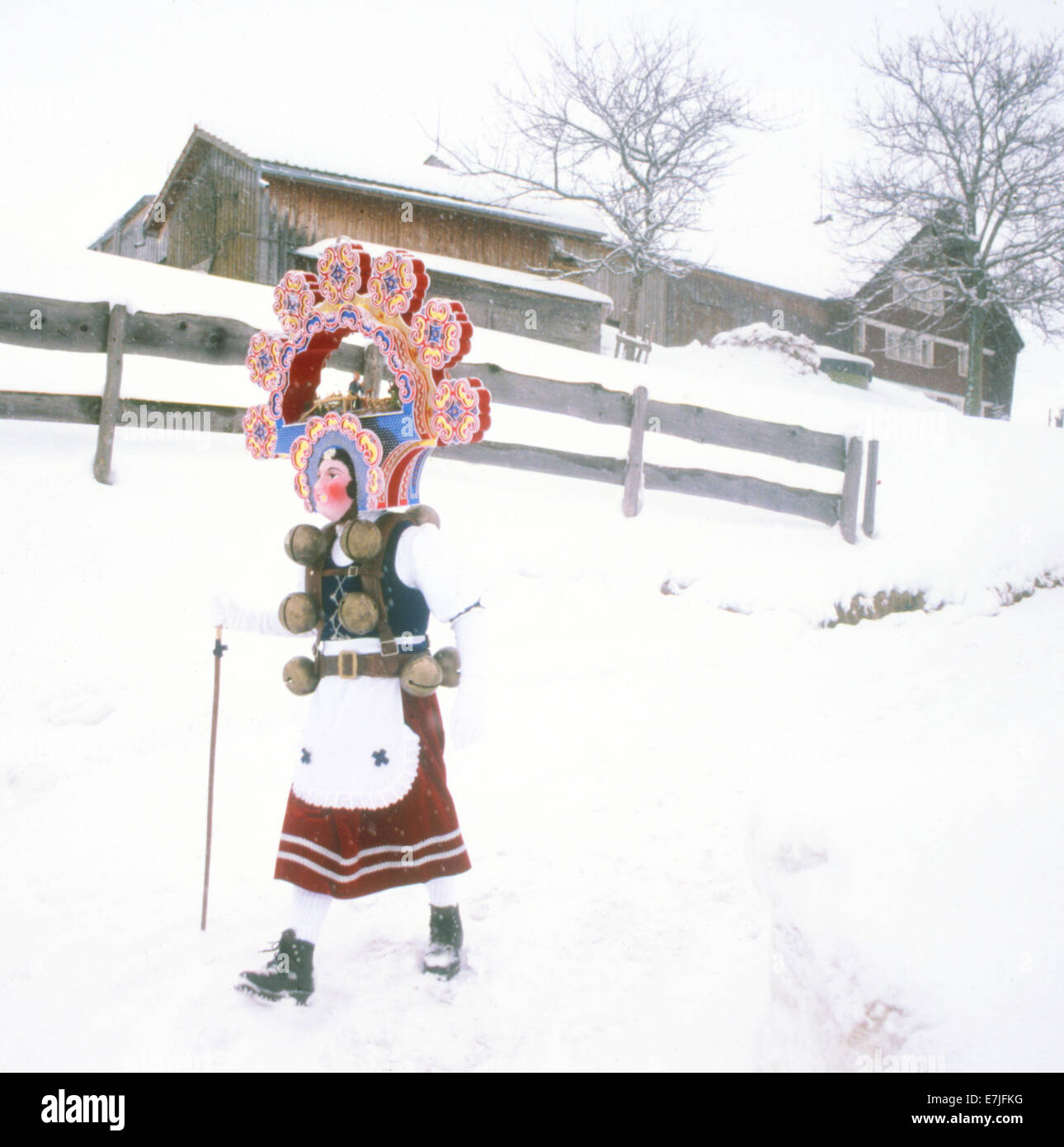 Diesem, Julian Neujahr, Appenzell, Schweiz Stockfoto