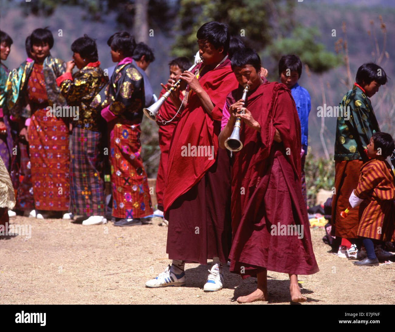 Paro, Festival, Bhutan Stockfoto