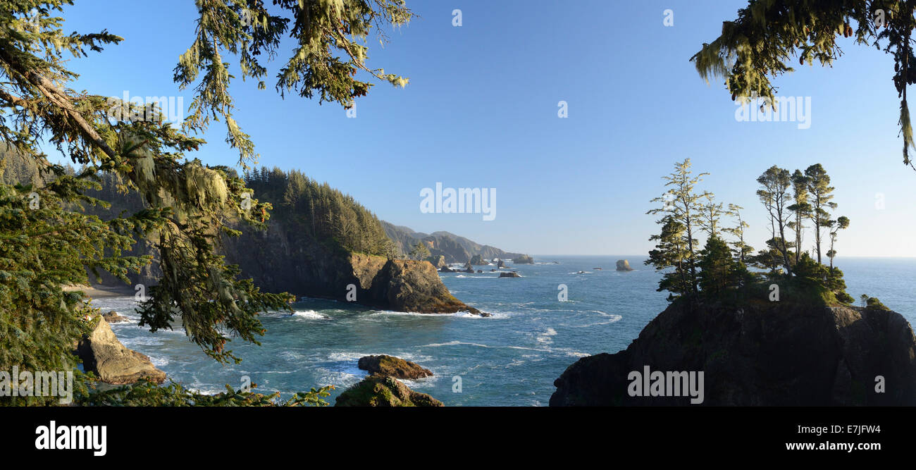 USA, USA, Amerika, Amerika, Oregon, Samuel S.Boardman, Staatspark, landschaftlich, pacific, Küste, Westküste, Bucht, Landschaft Stockfoto