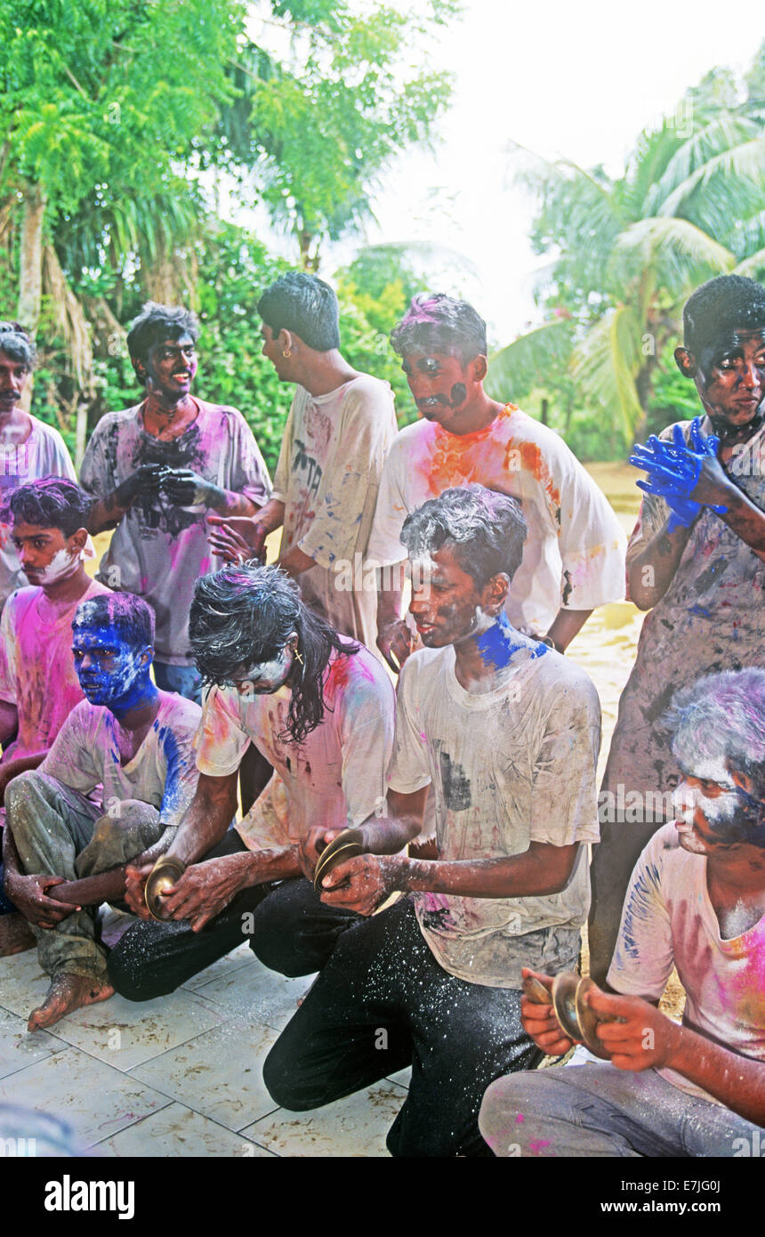 Holi fest, Paramaribo, Surinam Stockfoto