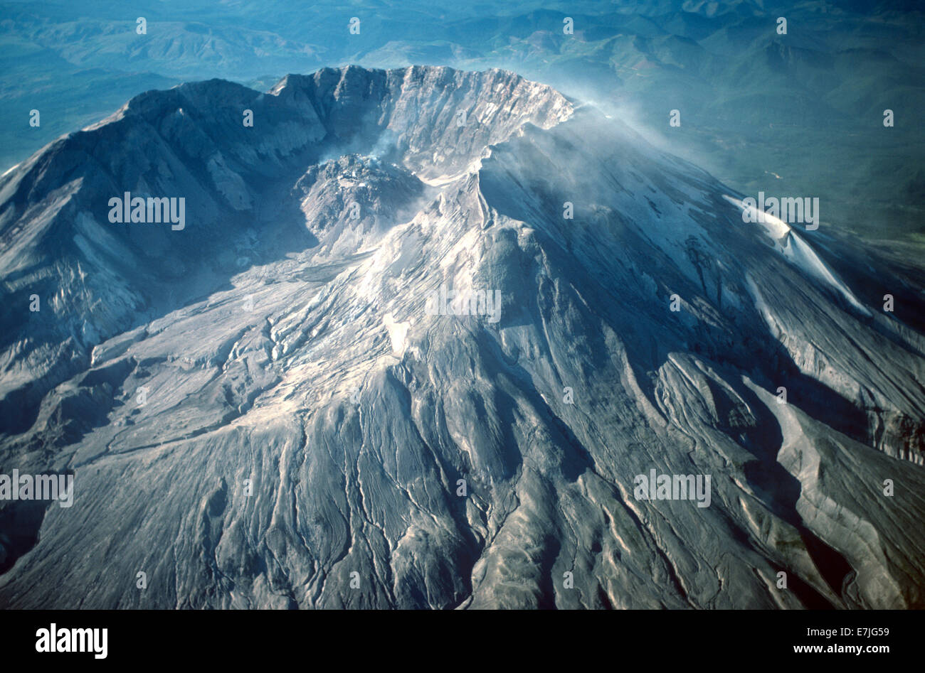 Antenne, Vulkan Mt. St. Helens, Washington Stockfoto