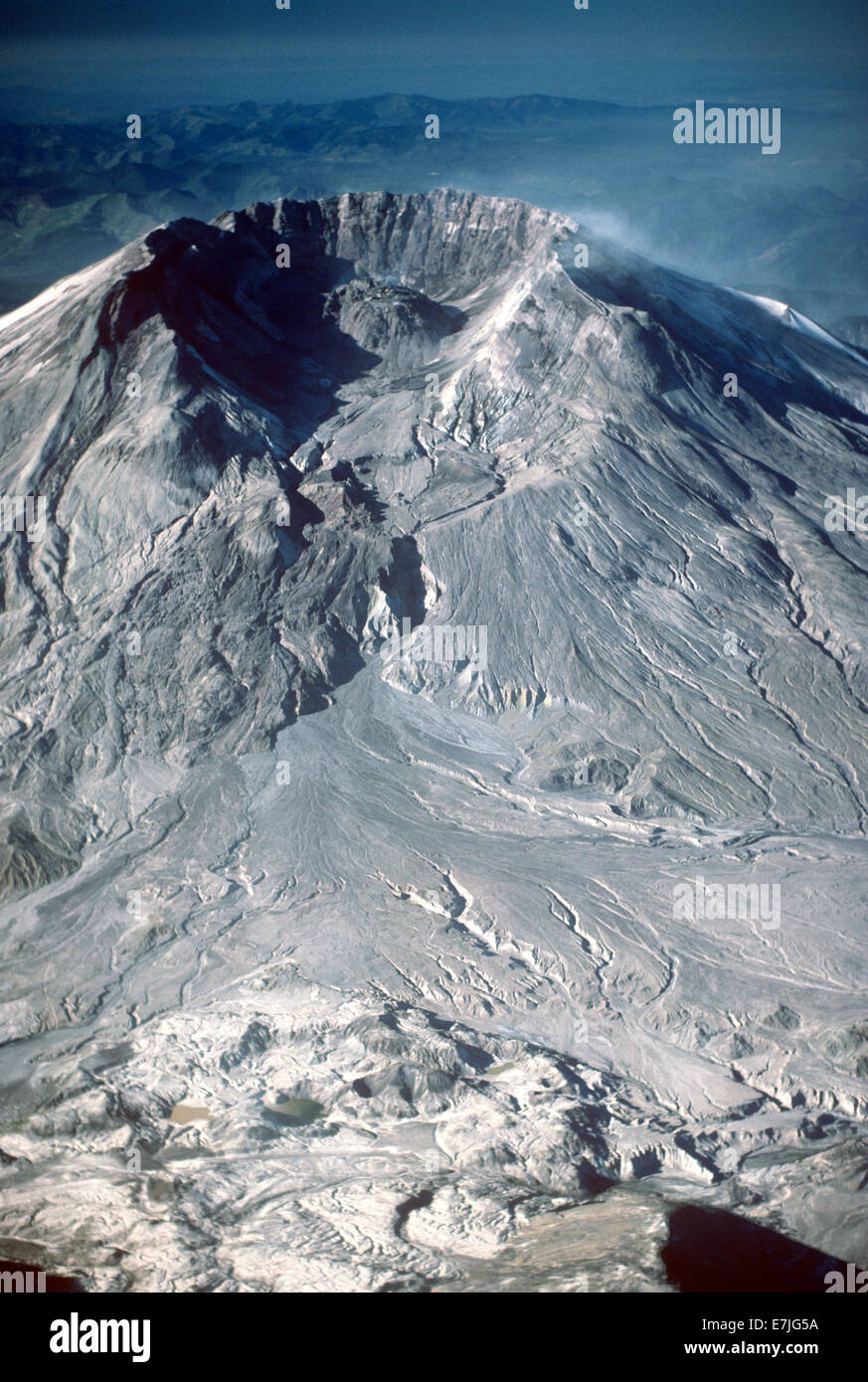 Antenne, Vulkan Mt. St. Helens, Washington Stockfoto