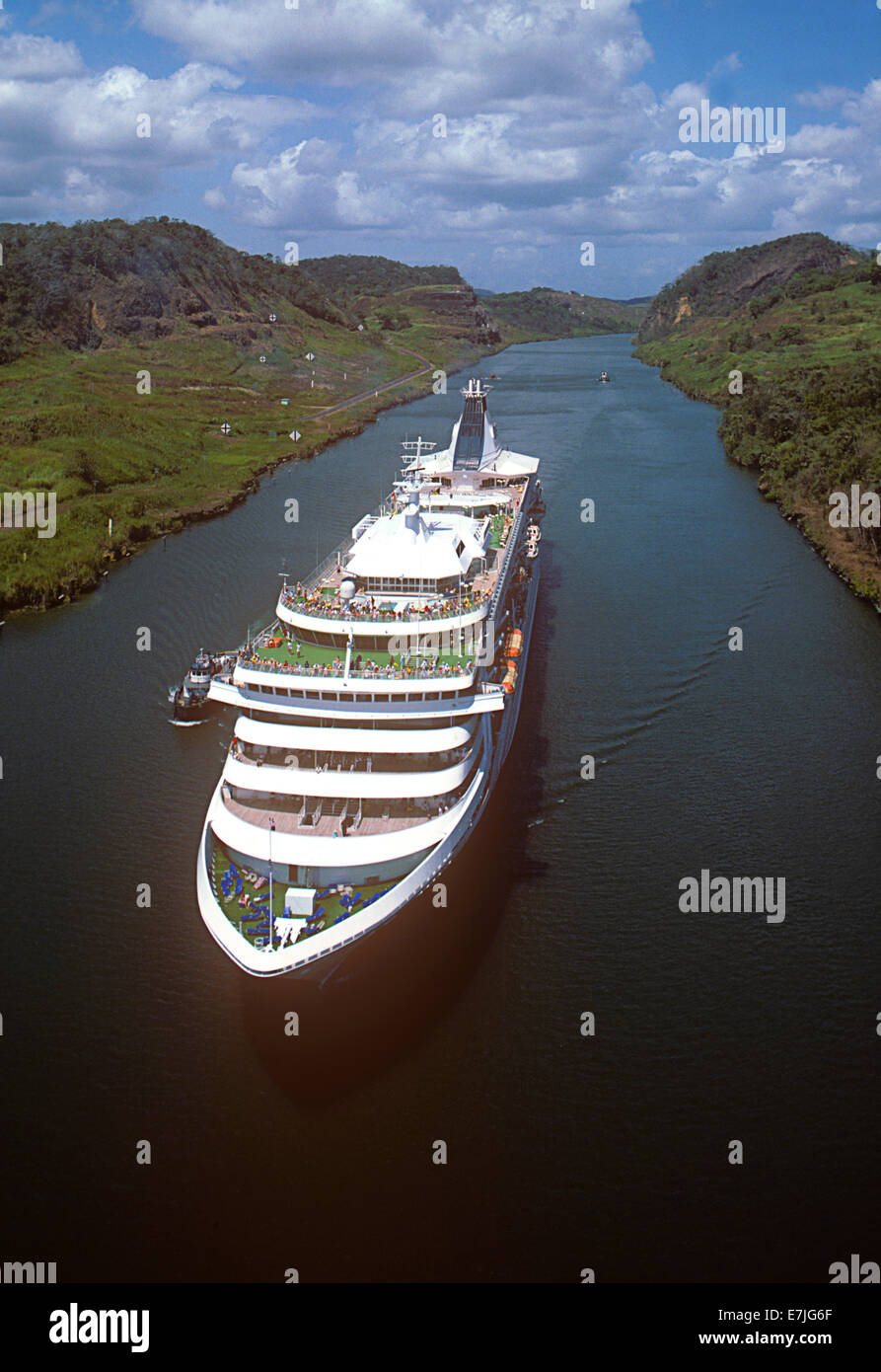 Royal Princess, Kreuzfahrtschiff, Gaillard Schnitt, Panamakanal, Panama Stockfoto