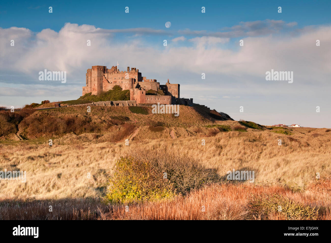 Bamburgh Castle, Bamburgh, Northumberland, England, Vereinigtes Königreich Stockfoto