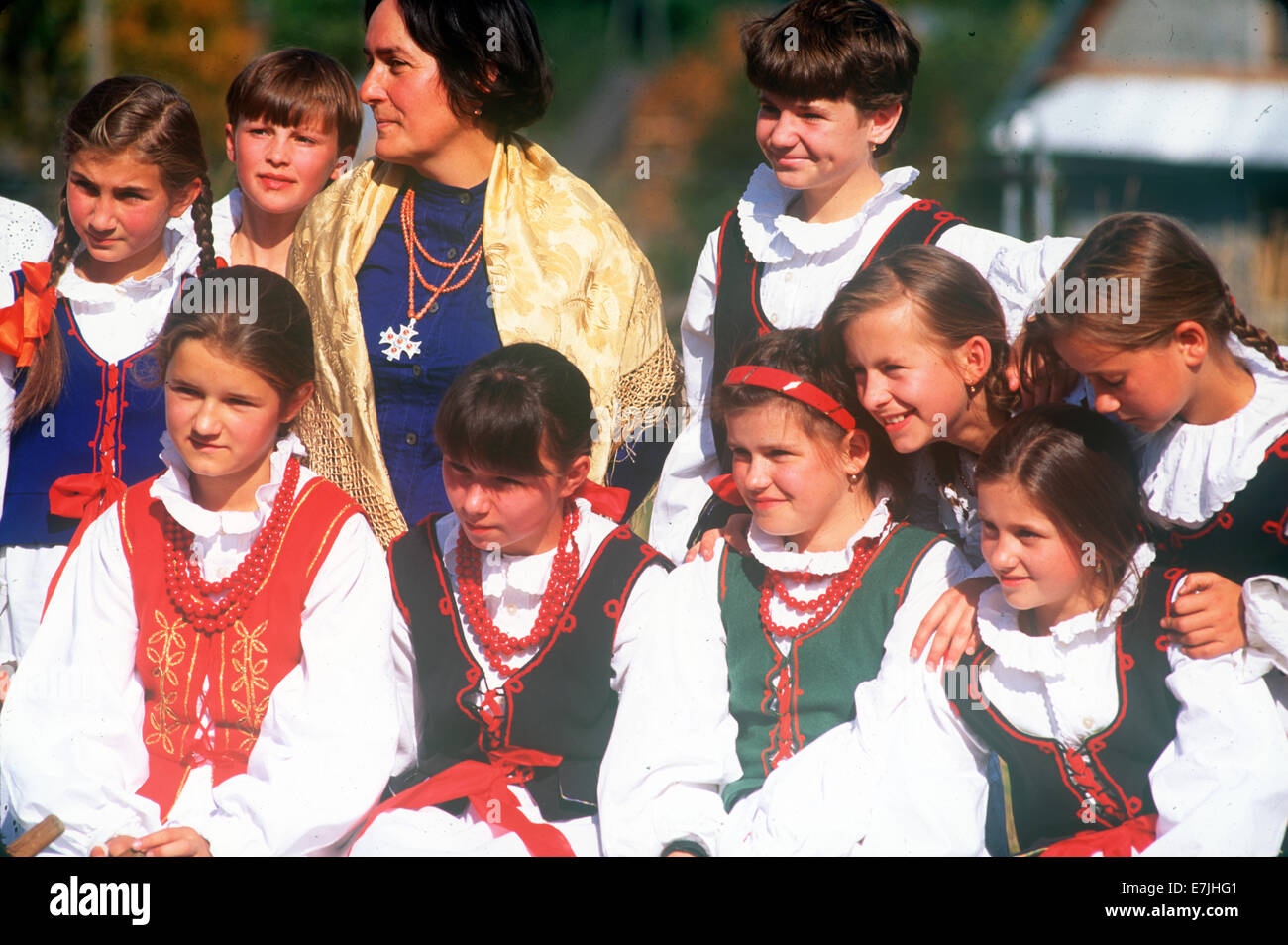 Folklore-Festival, Zawoya, Polen Stockfoto