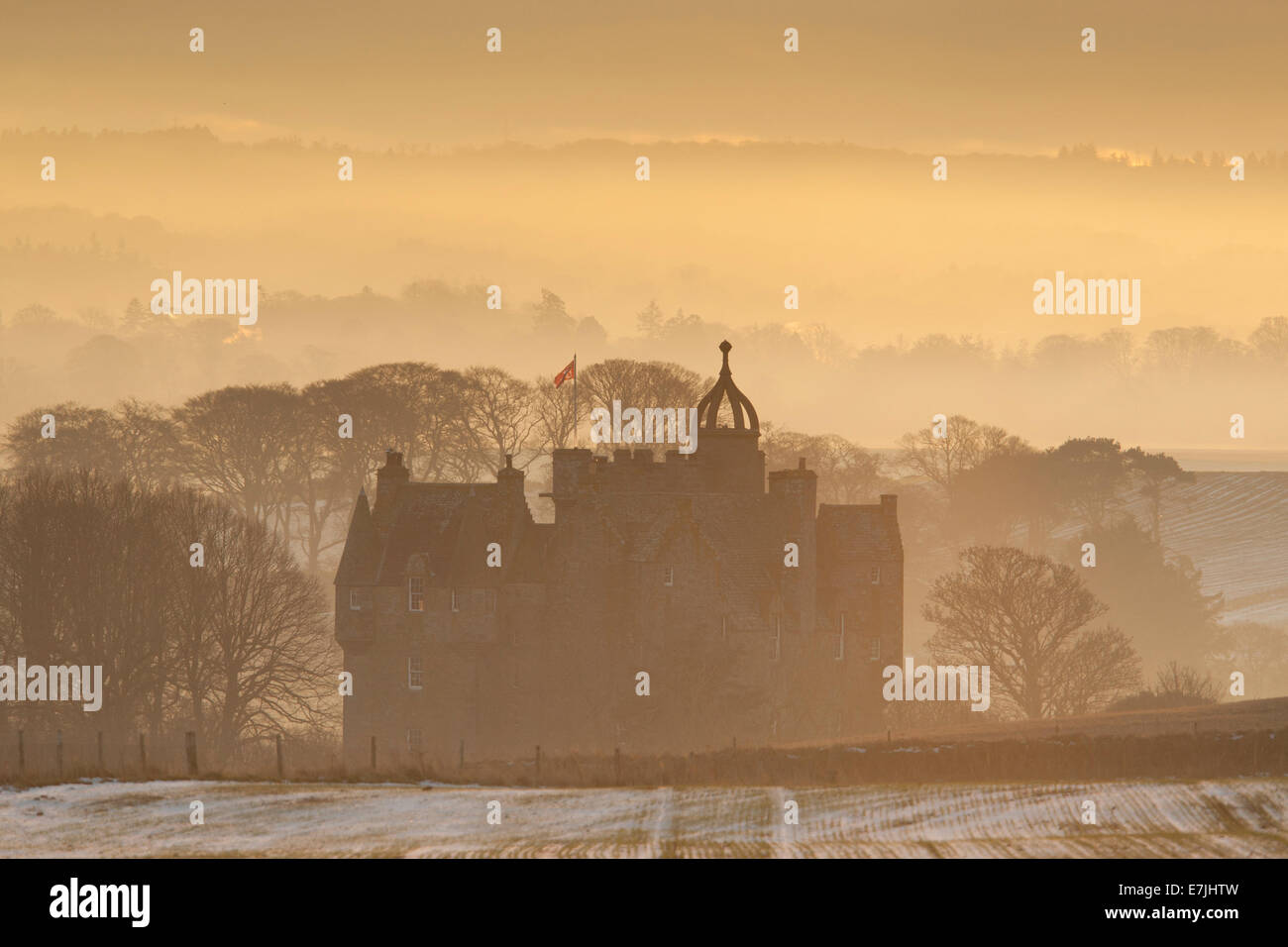 Castle Stuart, im Abendlicht, in der Nähe von Inverness Schottland Stockfoto