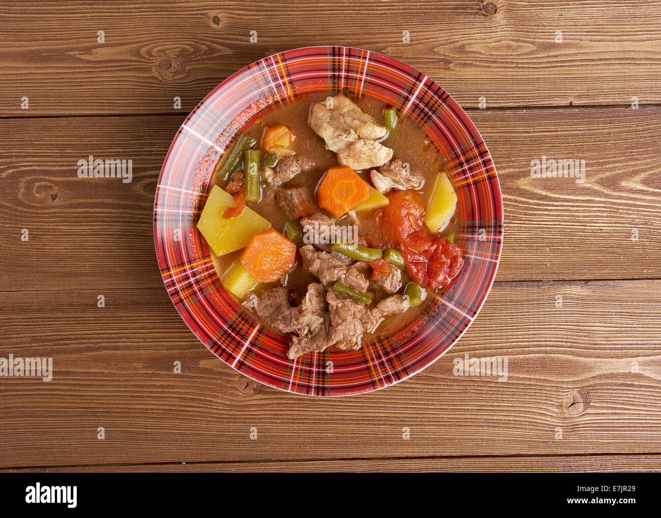 Super-Eintopf Wisconsin.traditional Schale Amerikas Dairyland.country Küche Stockfoto