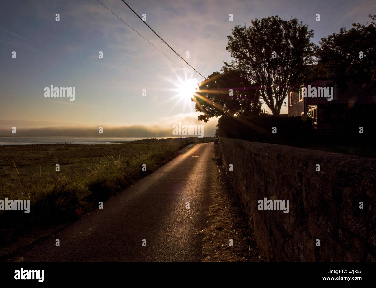 Hadrians Wall Path National Trail: Port Carlisle, Solway Firth, Cumbria Stockfoto