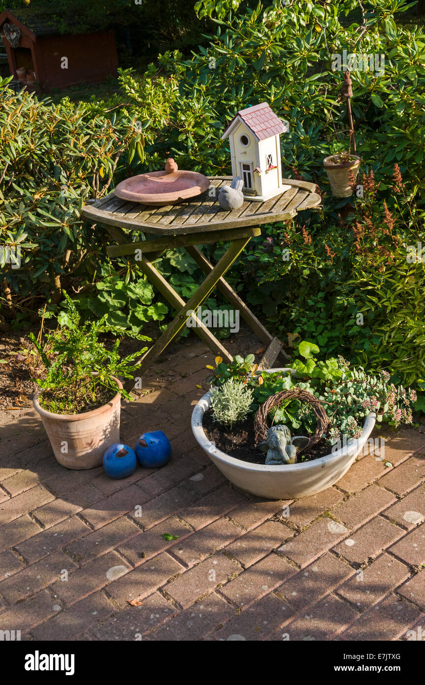 Gartendekoration. Stockfoto