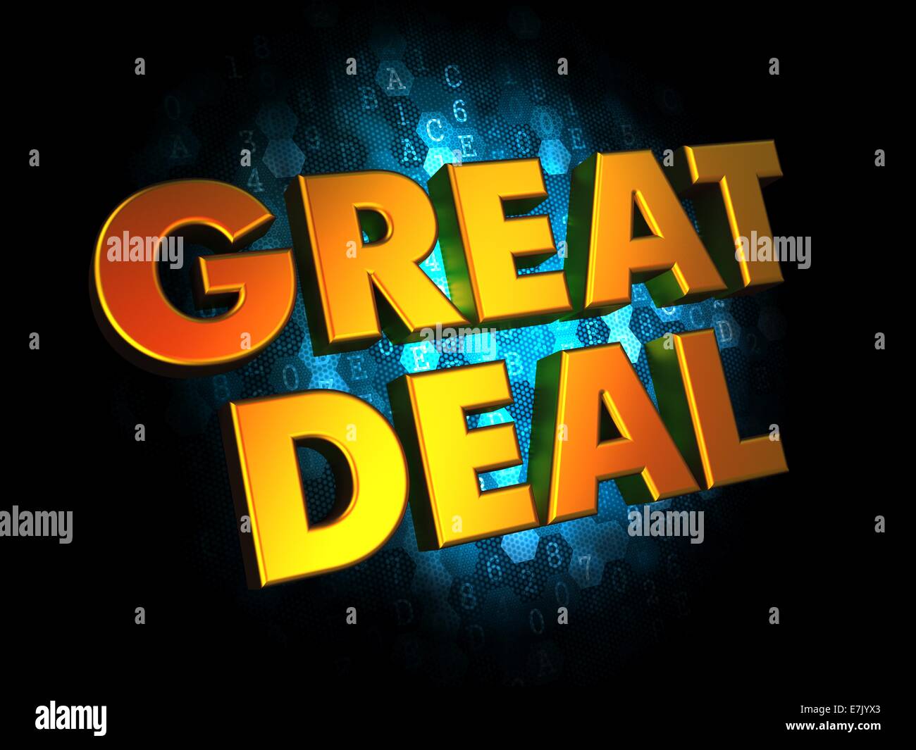 Viel - Gold 3D Worte. Stockfoto