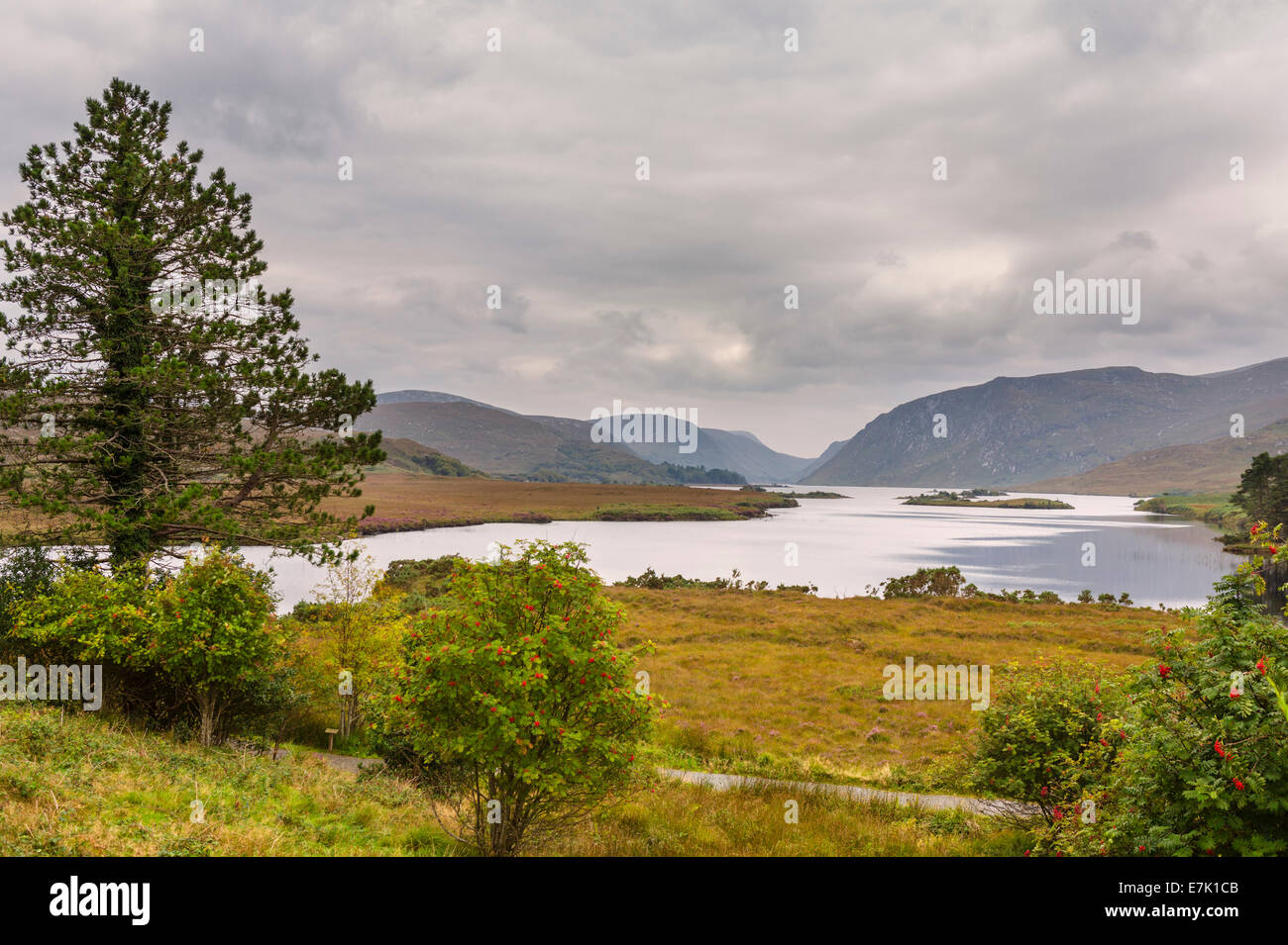 Lough Veagh bei Glenveagh National Park, County Donegal, Irland Stockfoto